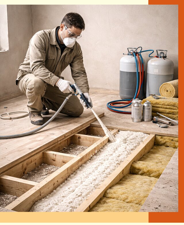 Заполнение полостей межэтажного перекрытия в Назарове от 4317 руб. | ТепломастерНрв
